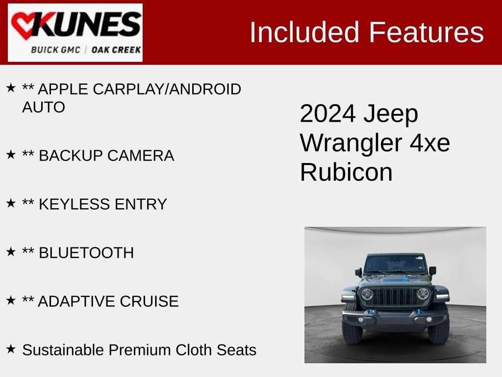 Used 2024 Jeep Wrangler 4xe Rubicon SUV