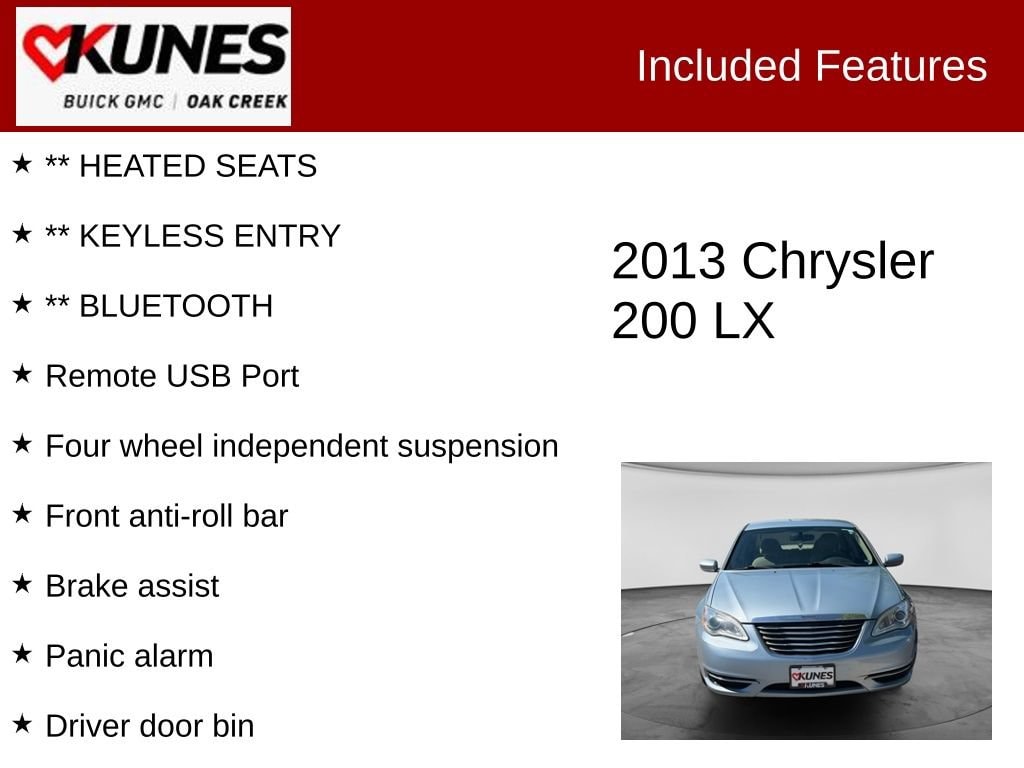 Used 2013 Chrysler 200 LX Sedan