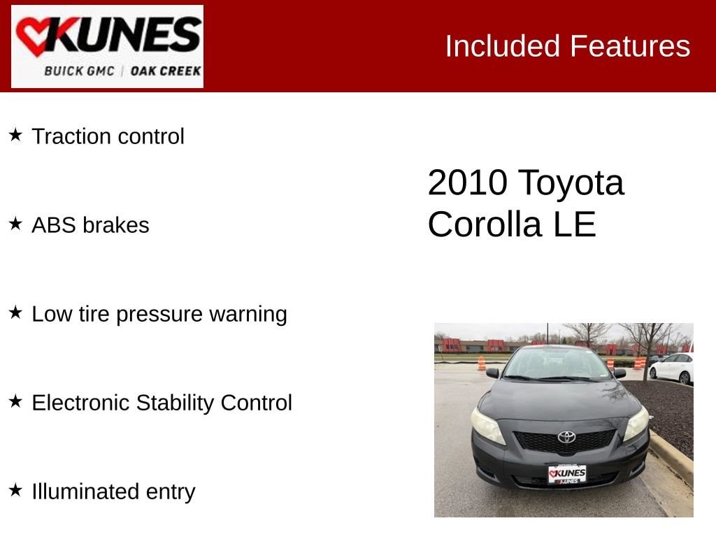 Used 2010 Toyota Corolla Base Sedan