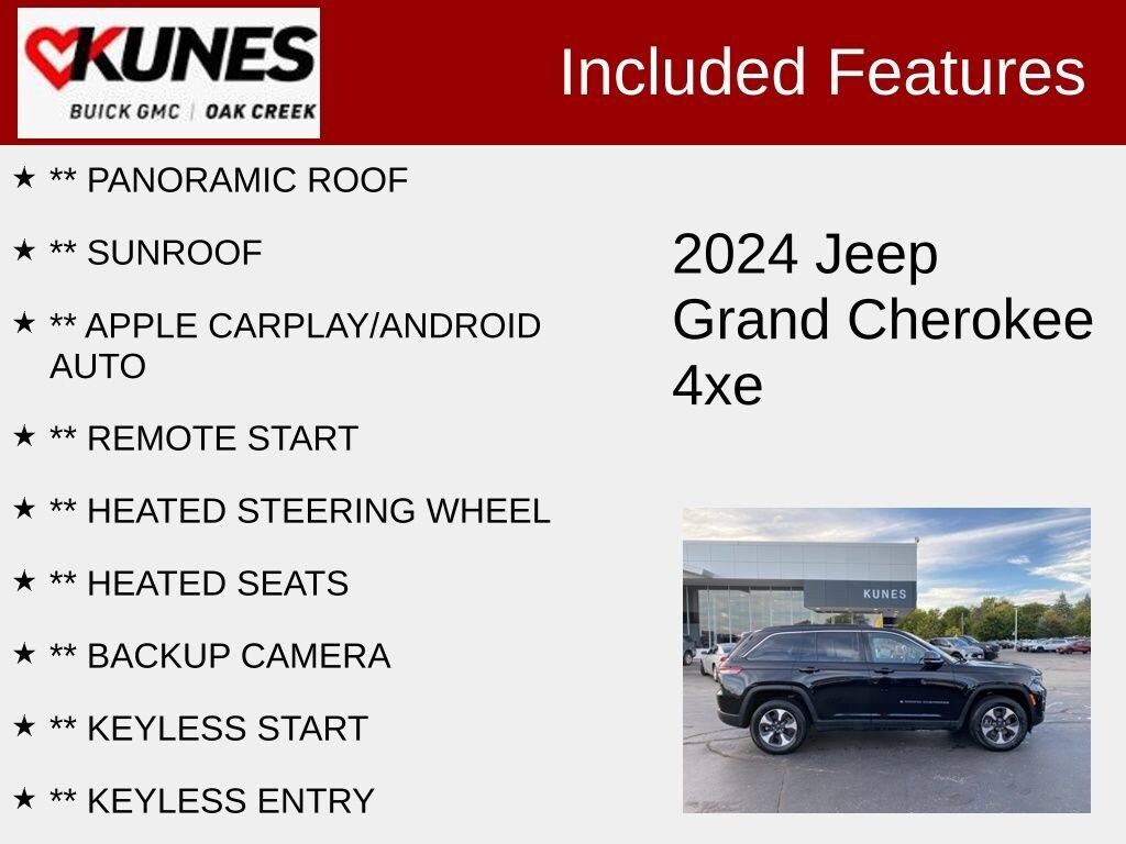 Used 2024 Jeep Grand Cherokee 4xe Base SUV