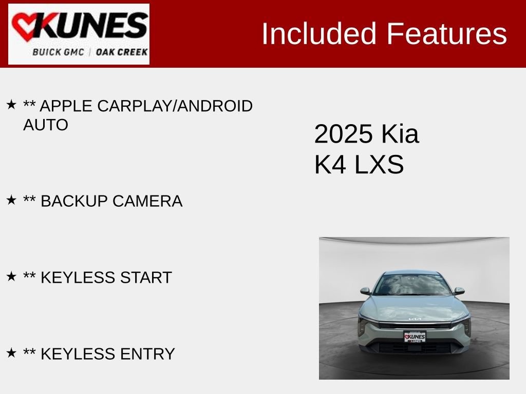 Used 2025 Kia K4 LXS Sedan