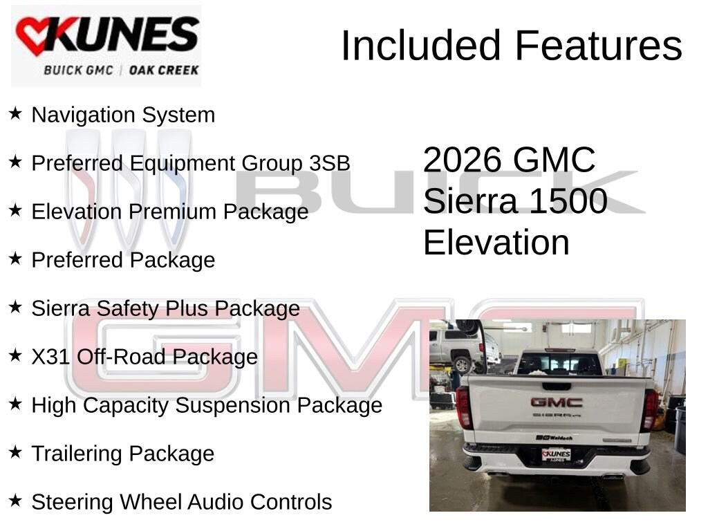New 2026 GMC Sierra 1500 Elevation Truck