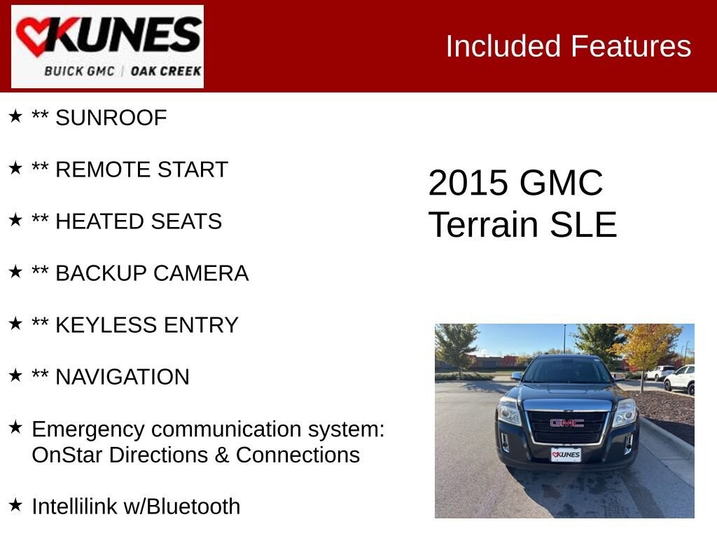 Used 2015 GMC Terrain SLE-2 SUV
