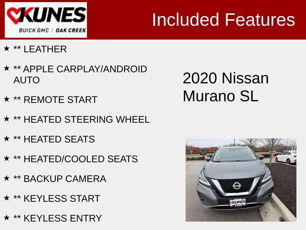 Used 2020 Nissan Murano SL SUV