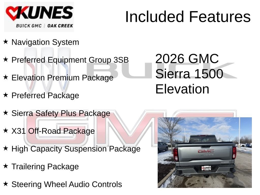 New 2026 GMC Sierra 1500 Elevation Truck