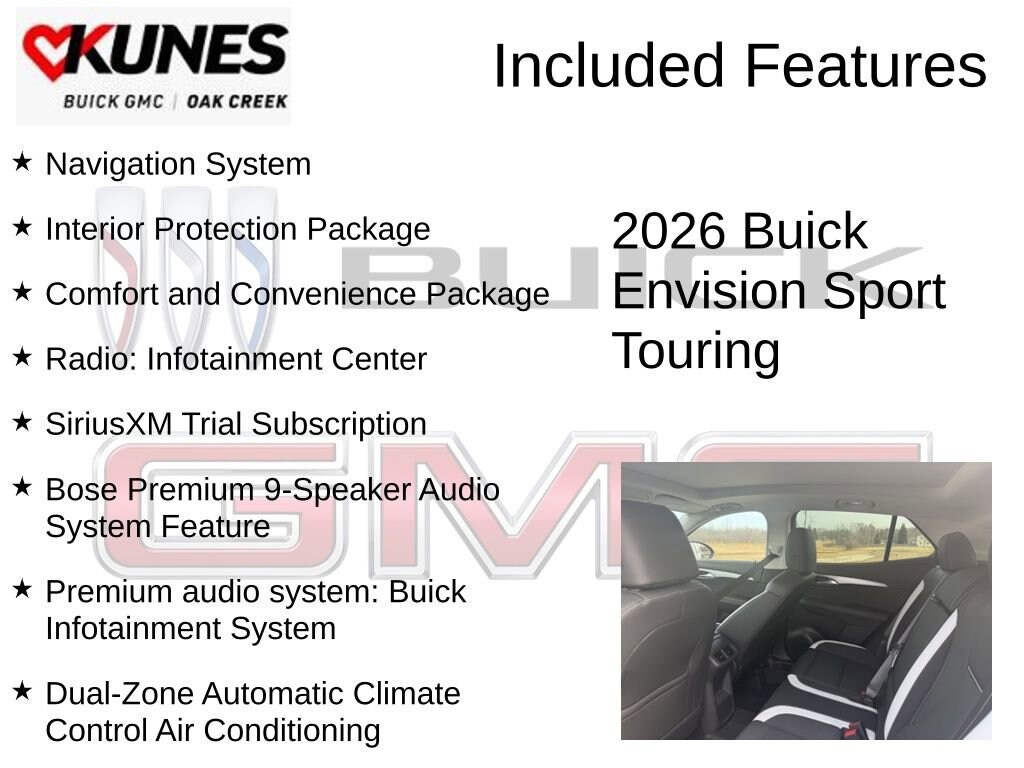 New 2026 Buick Envision Sport Touring SUV