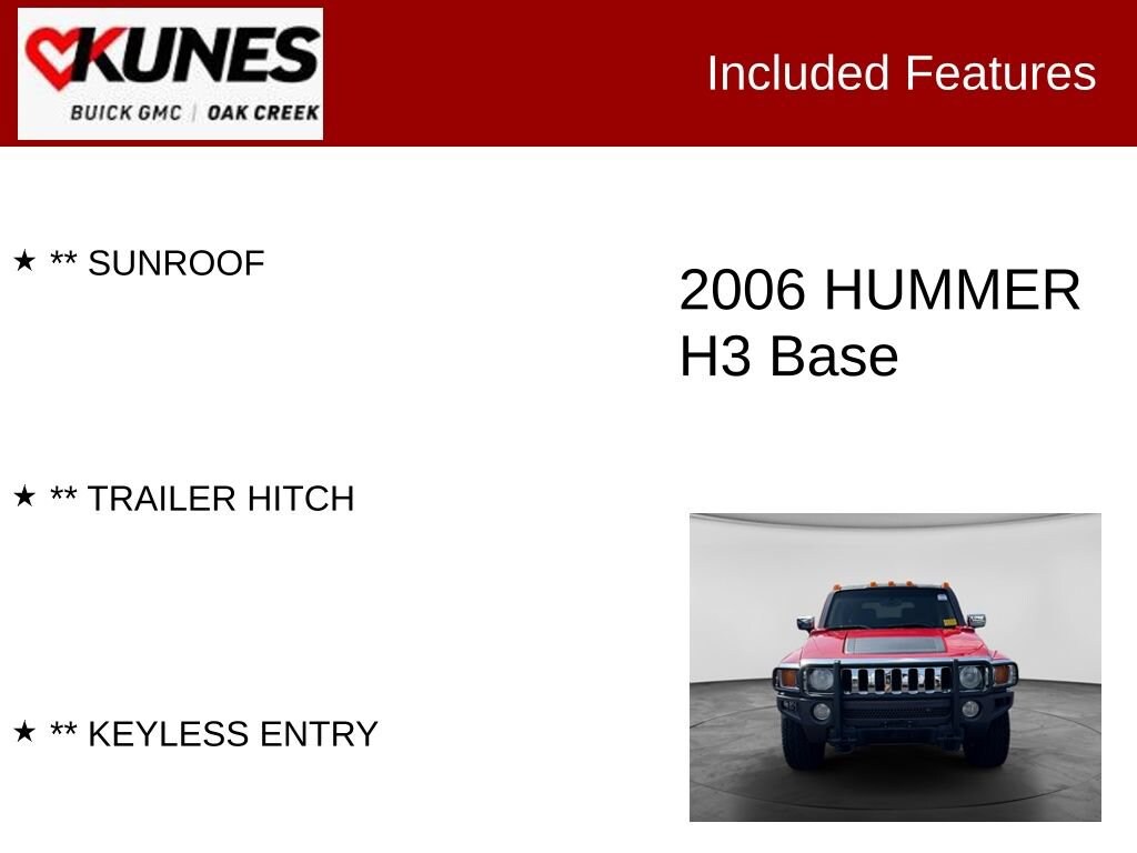 Used 2006 HUMMER H3 SUV Base SUV