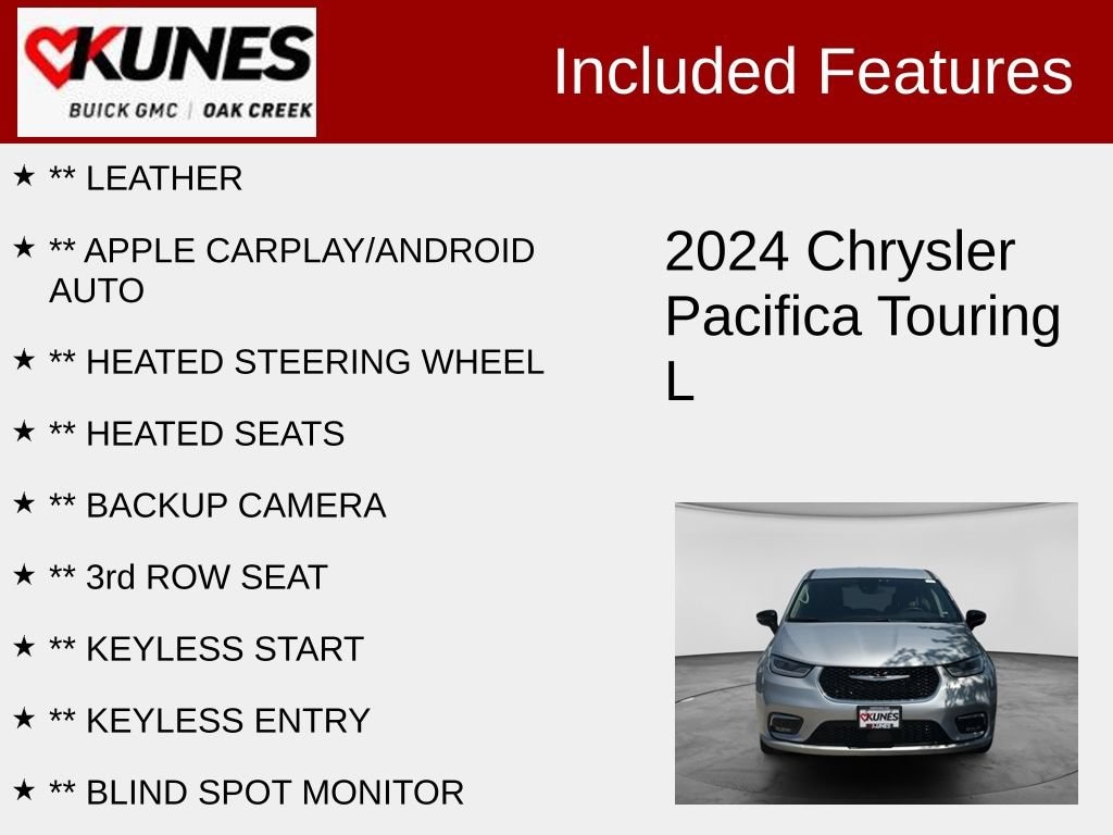 Used 2024 Chrysler Pacifica Touring L Van Passenger Van