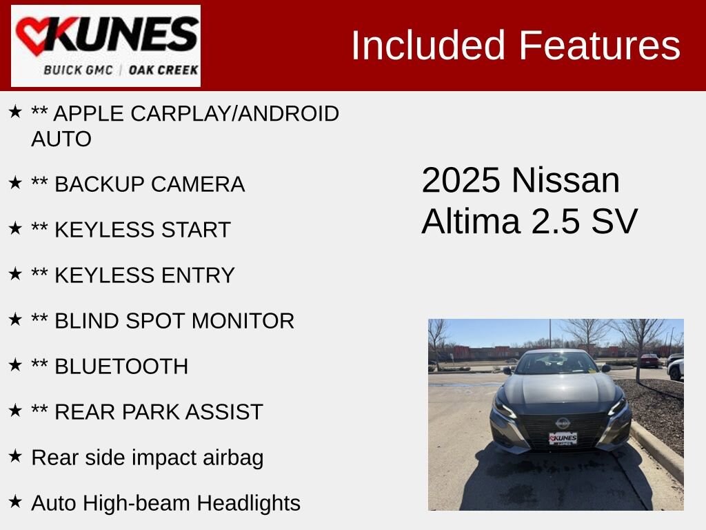 Used 2025 Nissan Altima SV Sedan