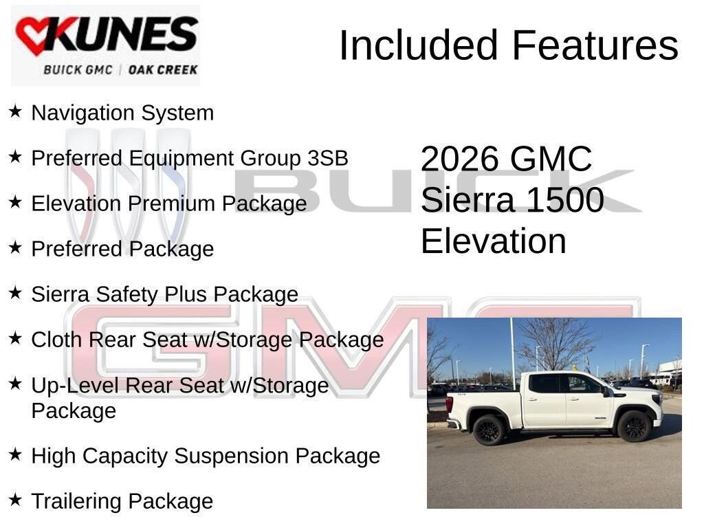 New 2026 GMC Sierra 1500 Elevation Truck