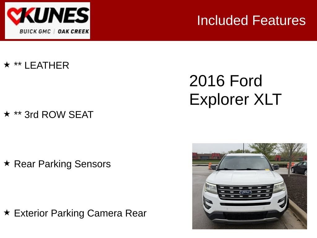 Used 2016 Ford Explorer XLT SUV