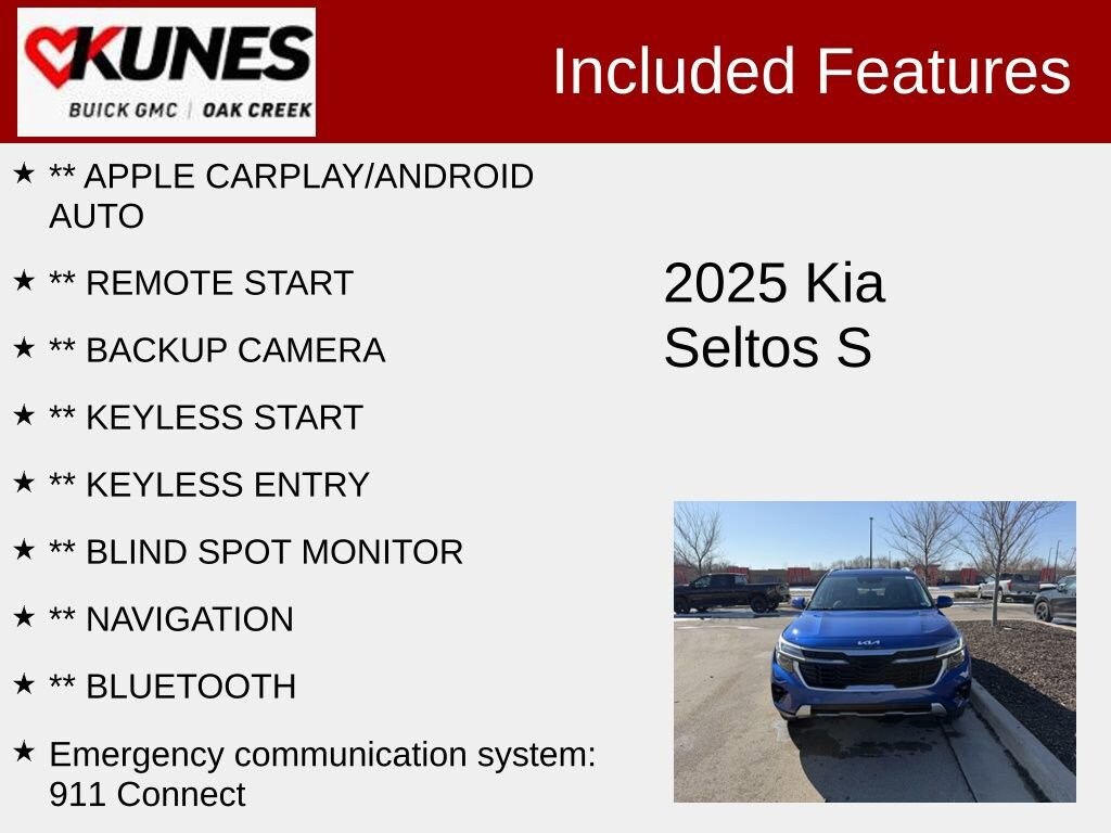 Used 2025 Kia Seltos S SUV