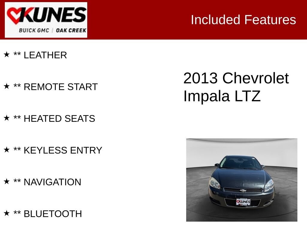 Used 2013 Chevrolet Impala LTZ Sedan