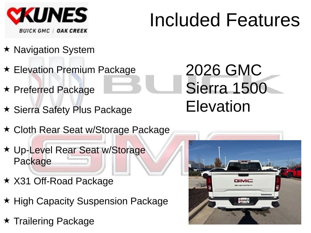 New 2026 GMC Sierra 1500 Elevation Truck
