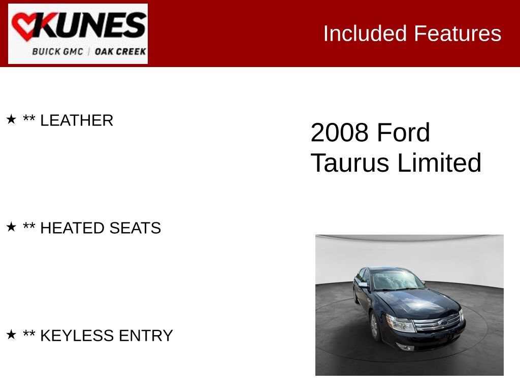 Used 2008 Ford Taurus Limited Sedan