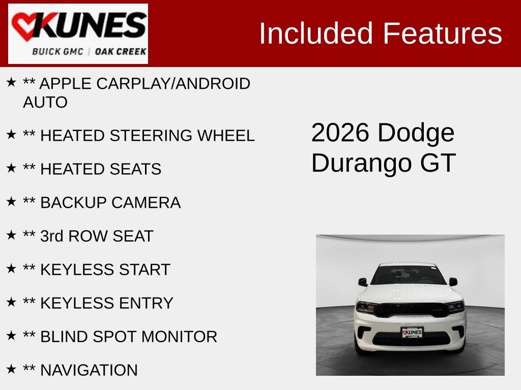Used 2026 Dodge Durango GT SUV