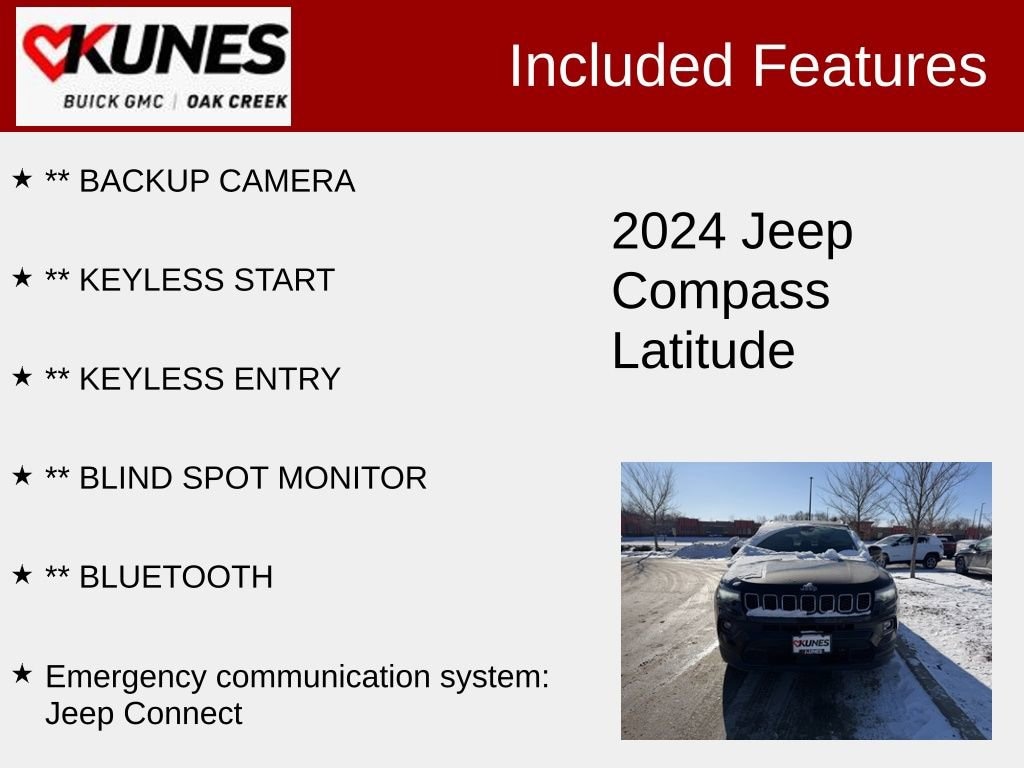 Used 2024 Jeep Compass Latitude SUV