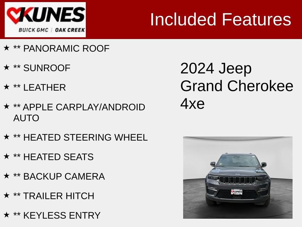 Used 2024 Jeep Grand Cherokee 4xe Base SUV