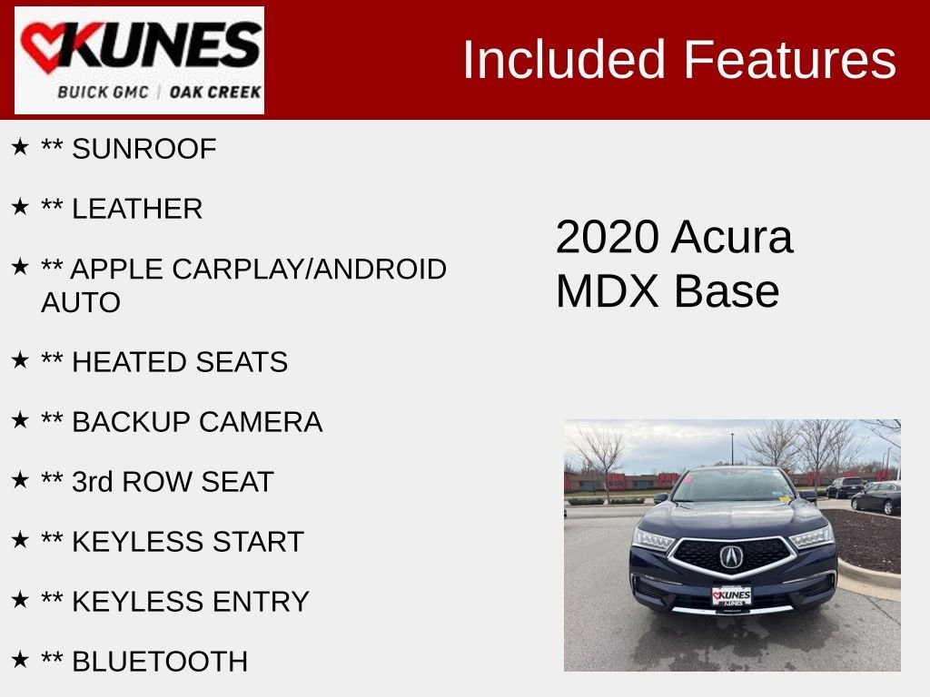 Used 2020 Acura MDX Technology Package SUV