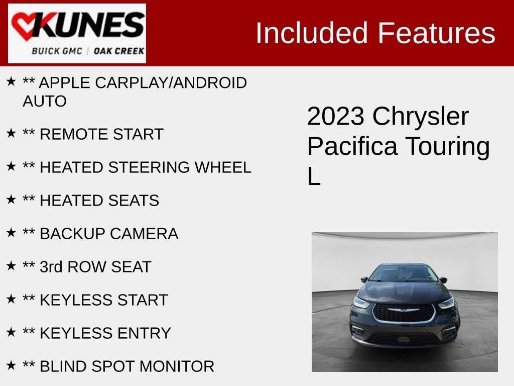 Used 2023 Chrysler Pacifica Touring L Van Passenger Van