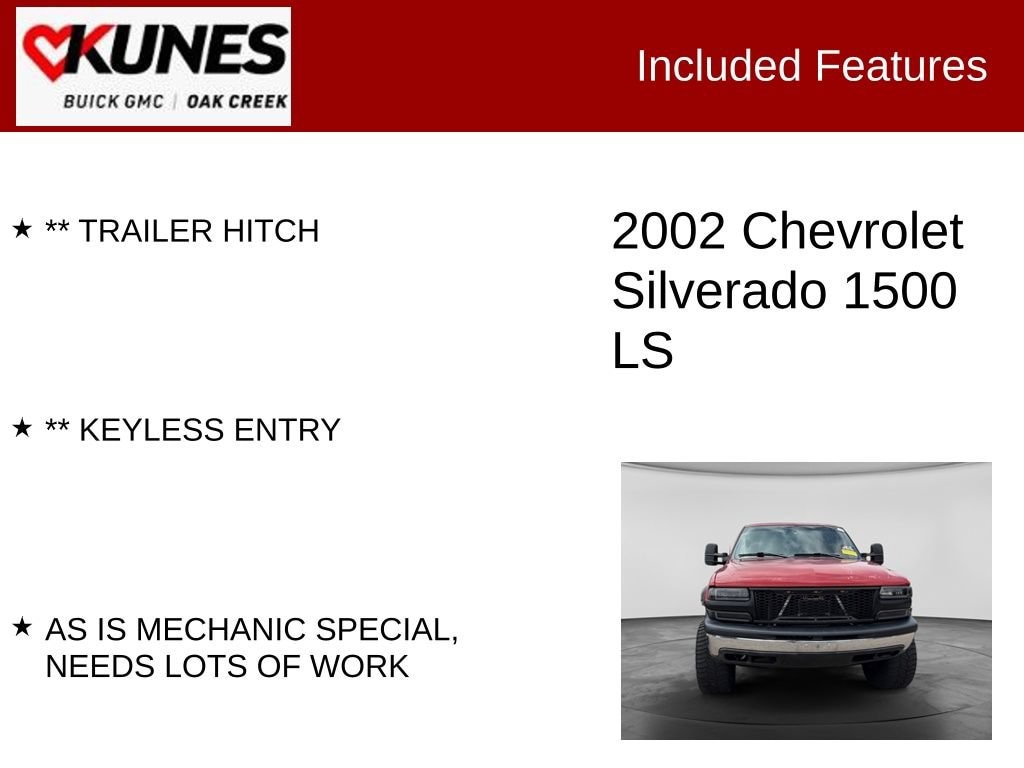 Used 2002 Chevrolet Silverado 1500 Truck Extended Cab
