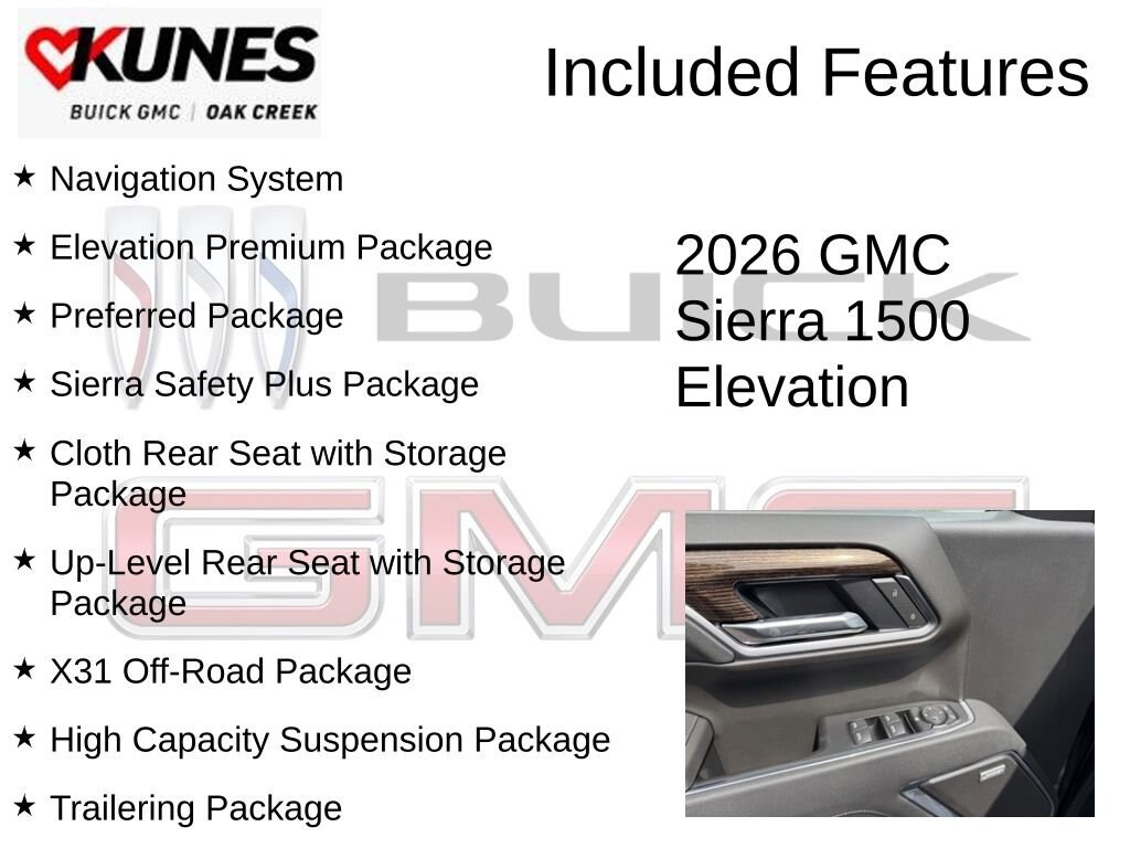 New 2026 GMC Sierra 1500 Elevation Truck