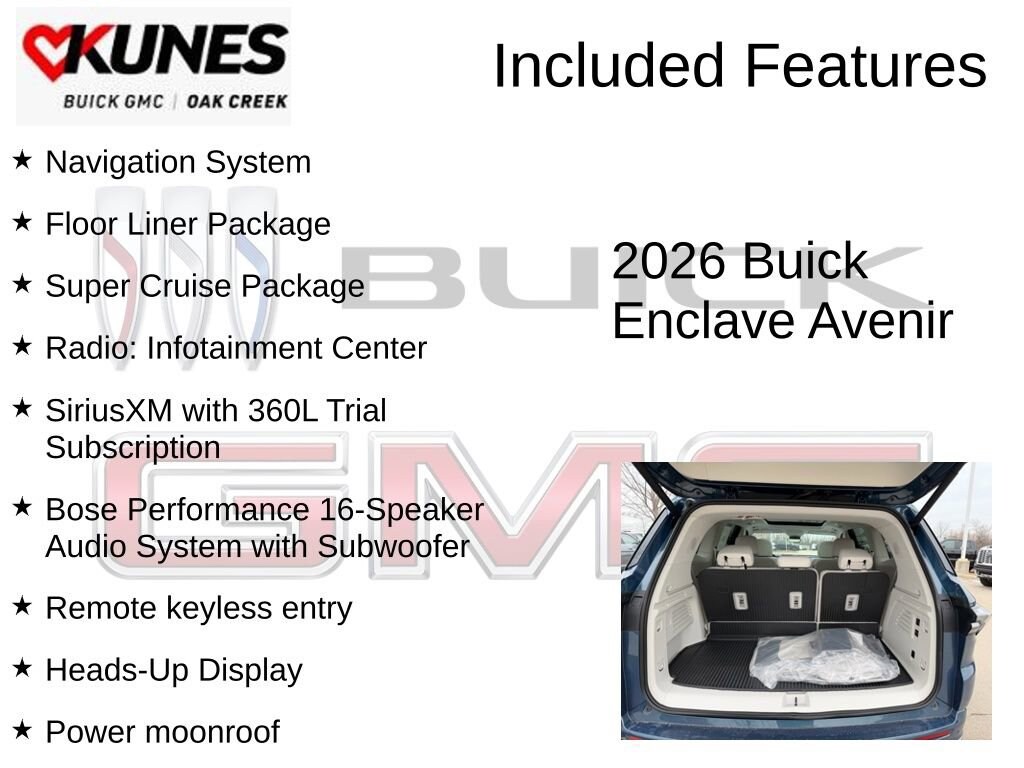 New 2026 Buick Enclave Avenir SUV