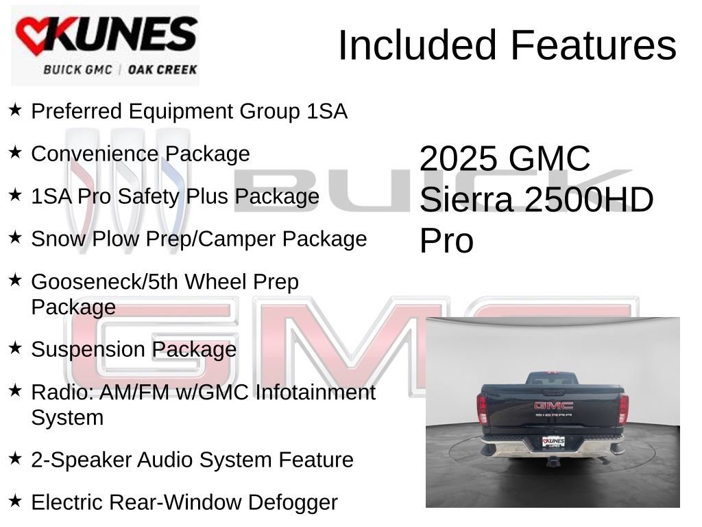 New 2025 GMC Sierra 2500 HD Pro Truck