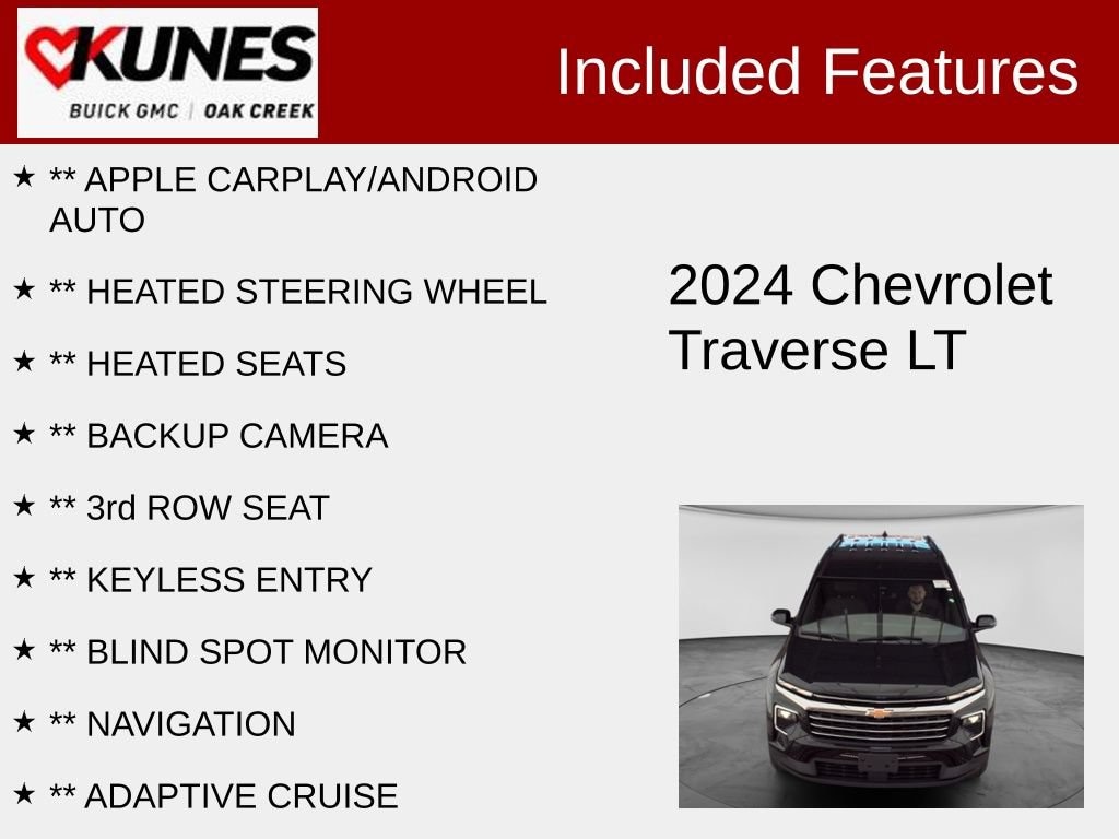 Used 2024 Chevrolet Traverse LT SUV