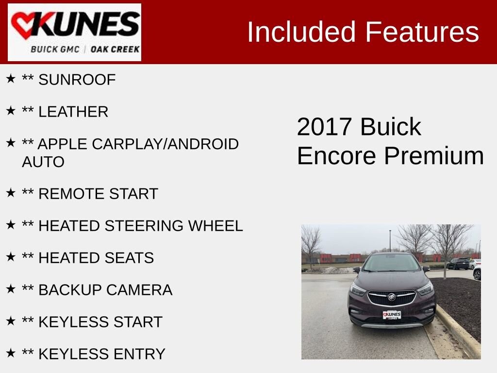 Used 2017 Buick Encore Premium SUV