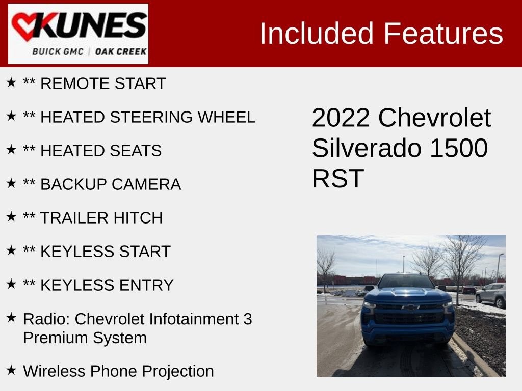 Used 2022 Chevrolet Silverado 1500 RST Truck Crew Cab
