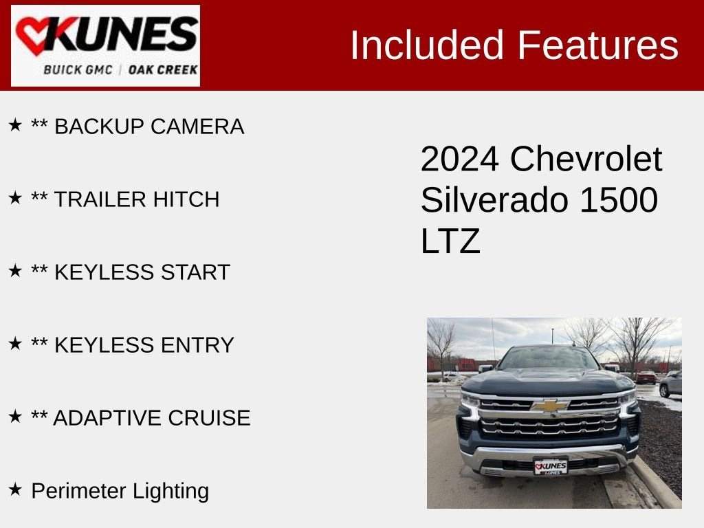 Used 2024 Chevrolet Silverado 1500 LTZ Truck Crew Cab