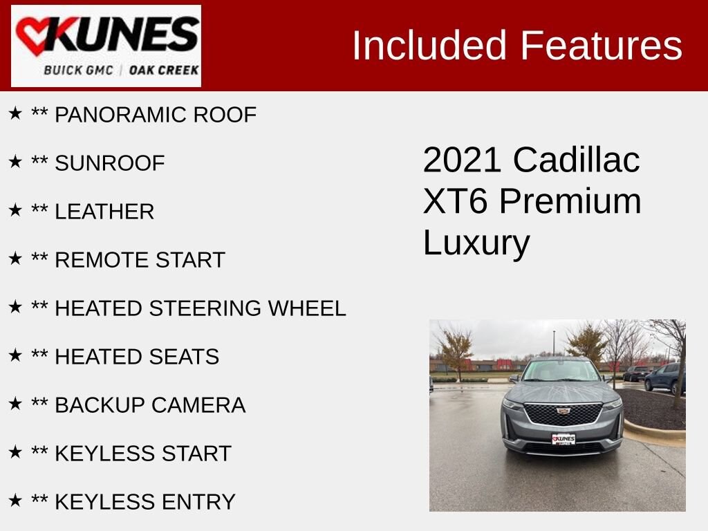 Used 2021 CADILLAC XT6 Premium Luxury SUV