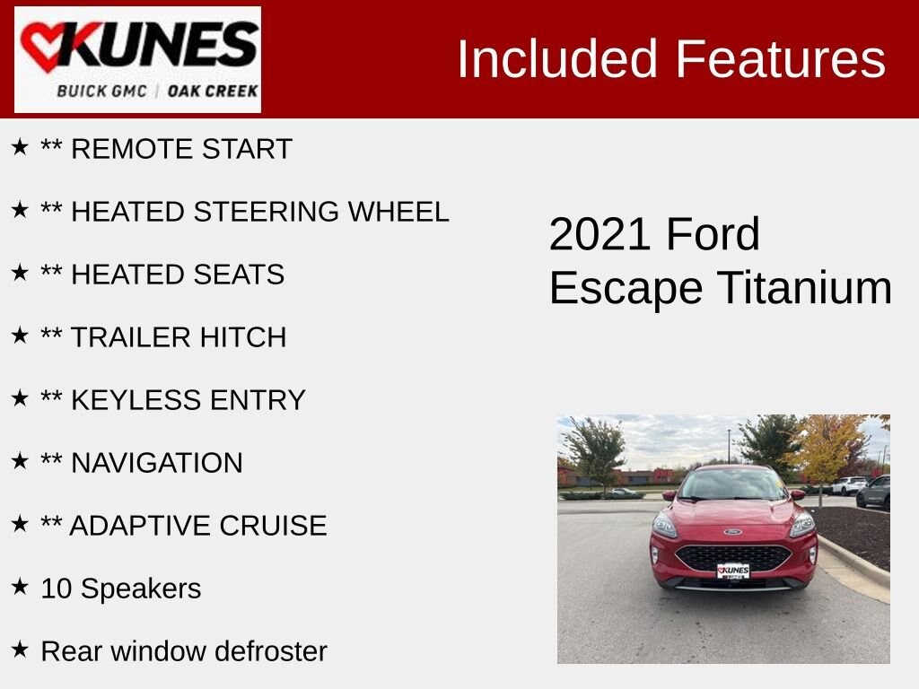 Used 2021 Ford Escape Titanium SUV