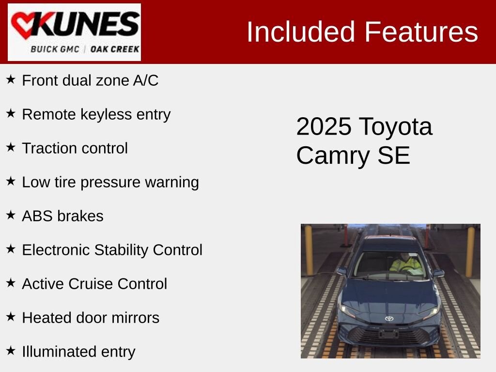 Used 2025 Toyota Camry LE Sedan