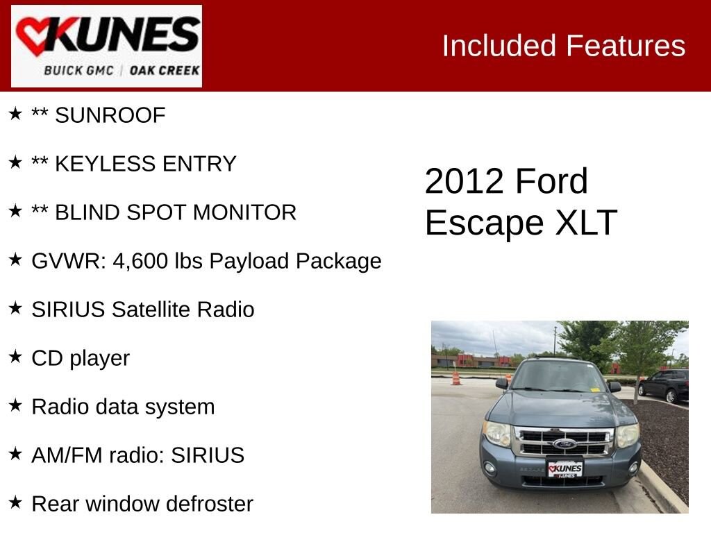 Used 2012 Ford Escape XLT SUV