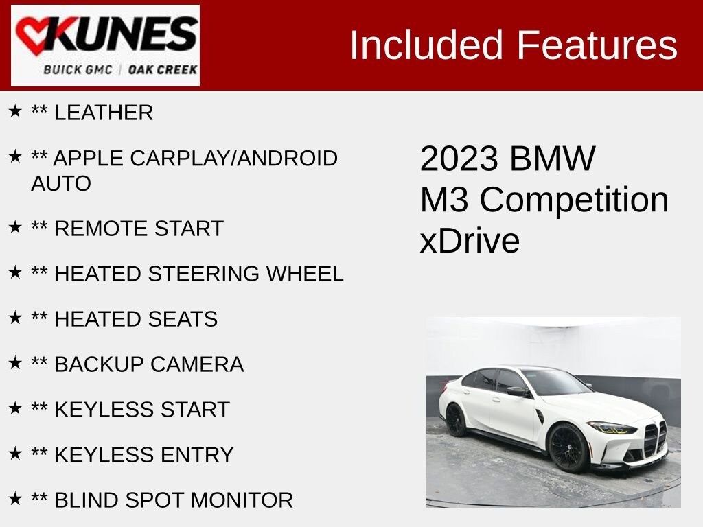 Used 2023 BMW M3 Competition xDrive Sedan