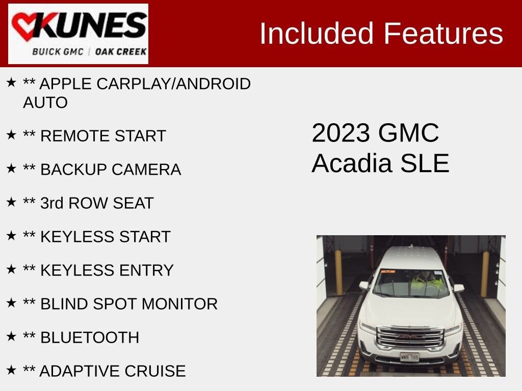 Used 2023 GMC Acadia SLE SUV