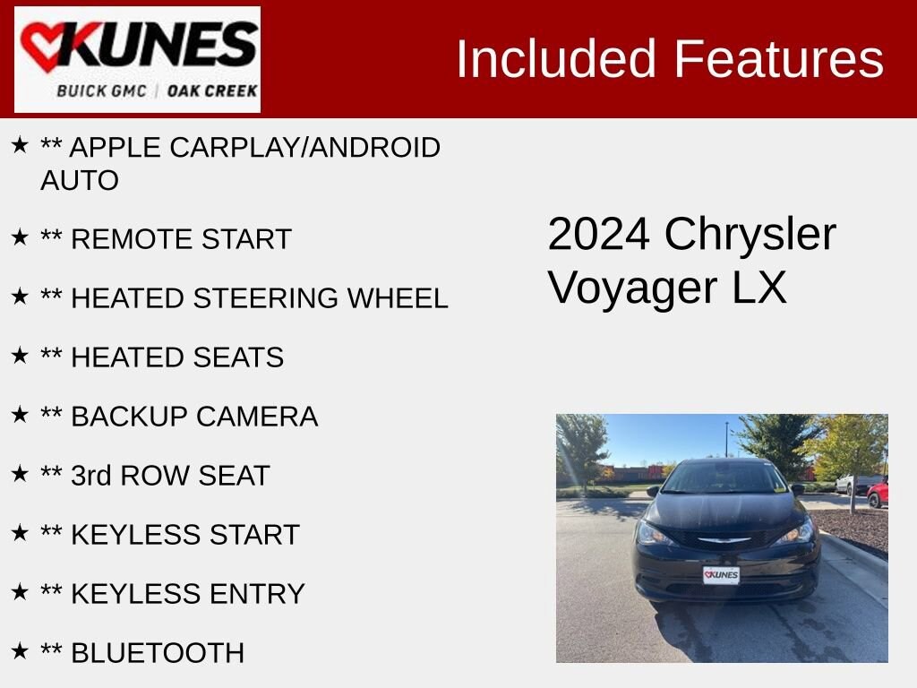 Used 2024 Chrysler Voyager LX Van Passenger Van