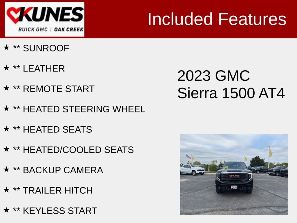 Used 2023 GMC Sierra 1500 AT4 Truck Crew Cab