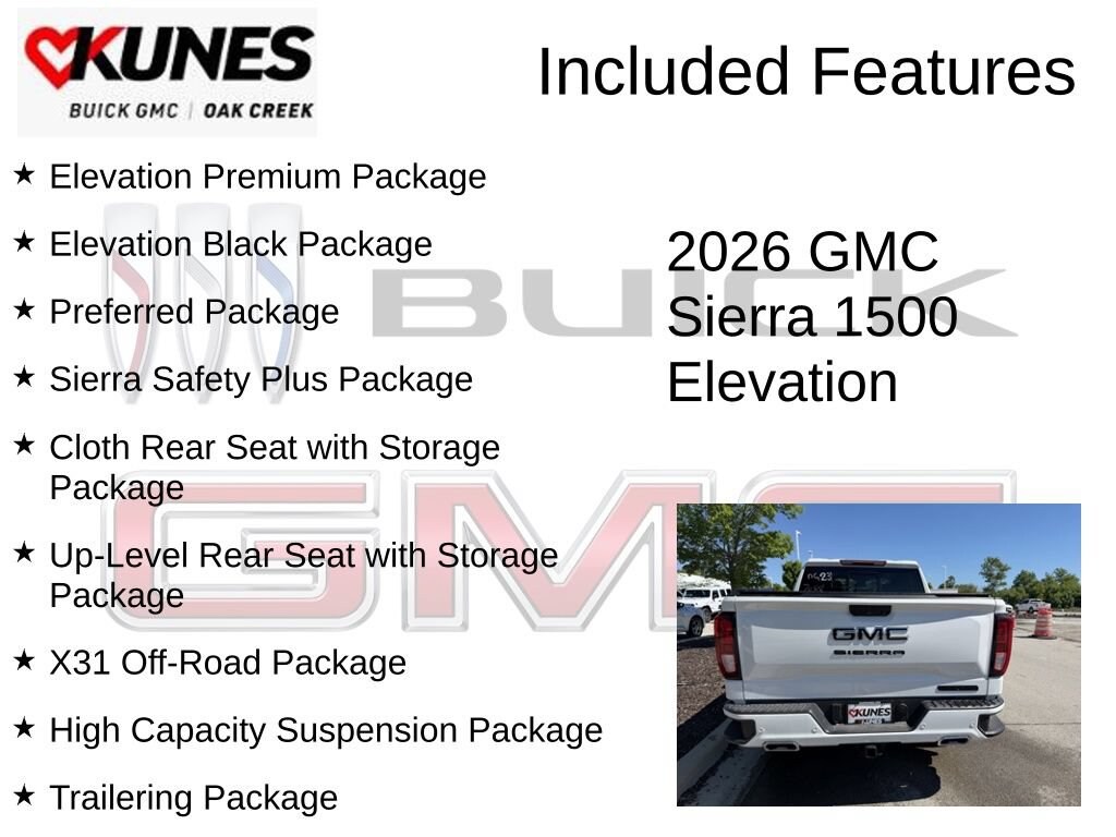New 2026 GMC Sierra 1500 Elevation Truck