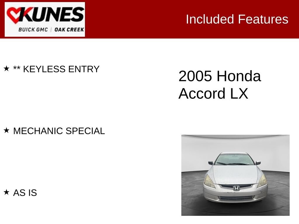 Used 2005 Honda Accord 2.4 LX Sedan