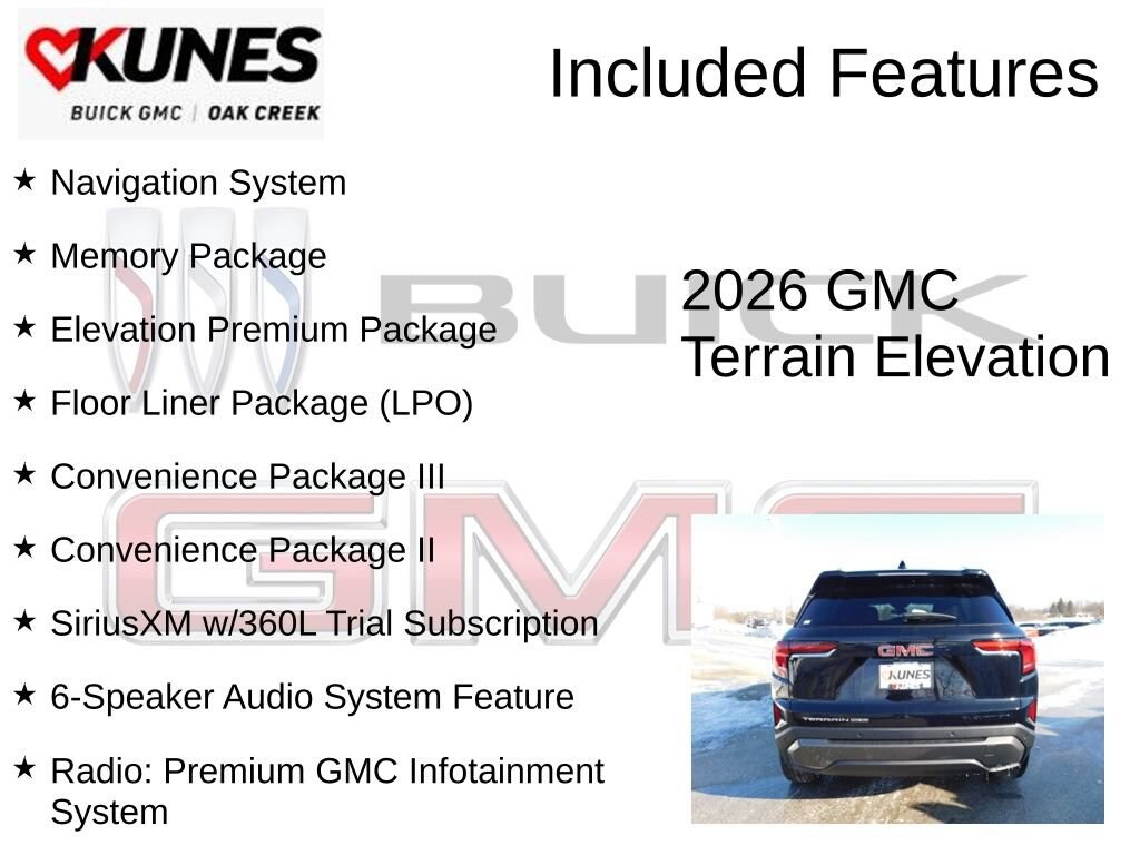 New 2026 GMC Terrain Elevation SUV
