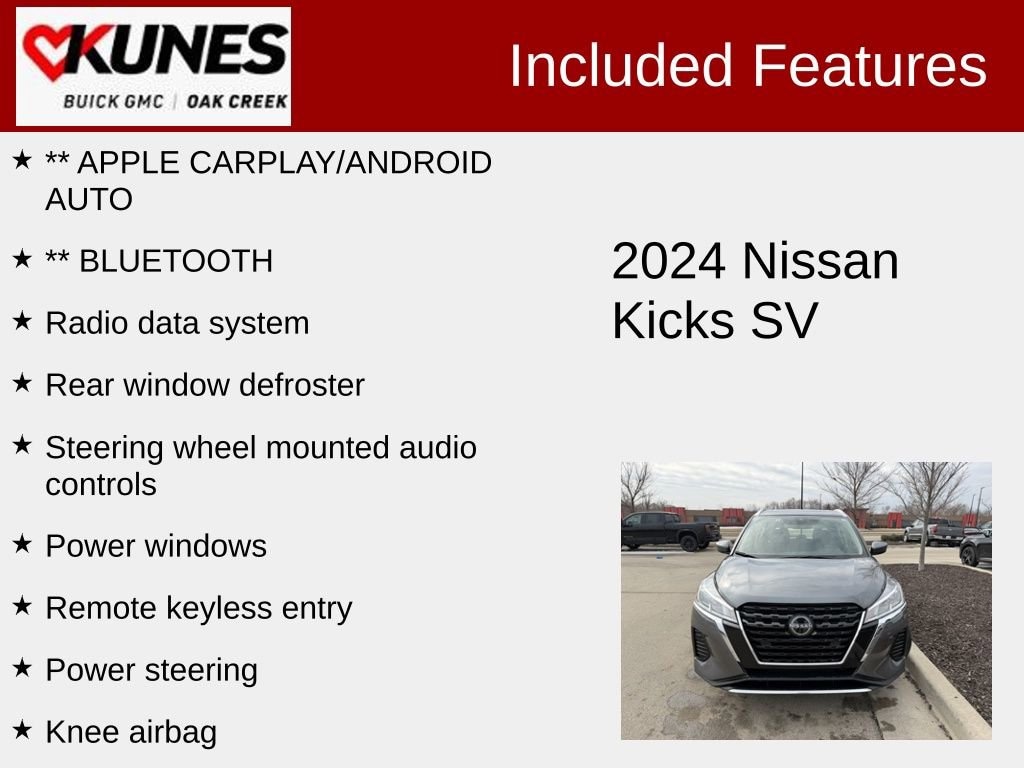 Used 2024 Nissan Kicks SV SUV