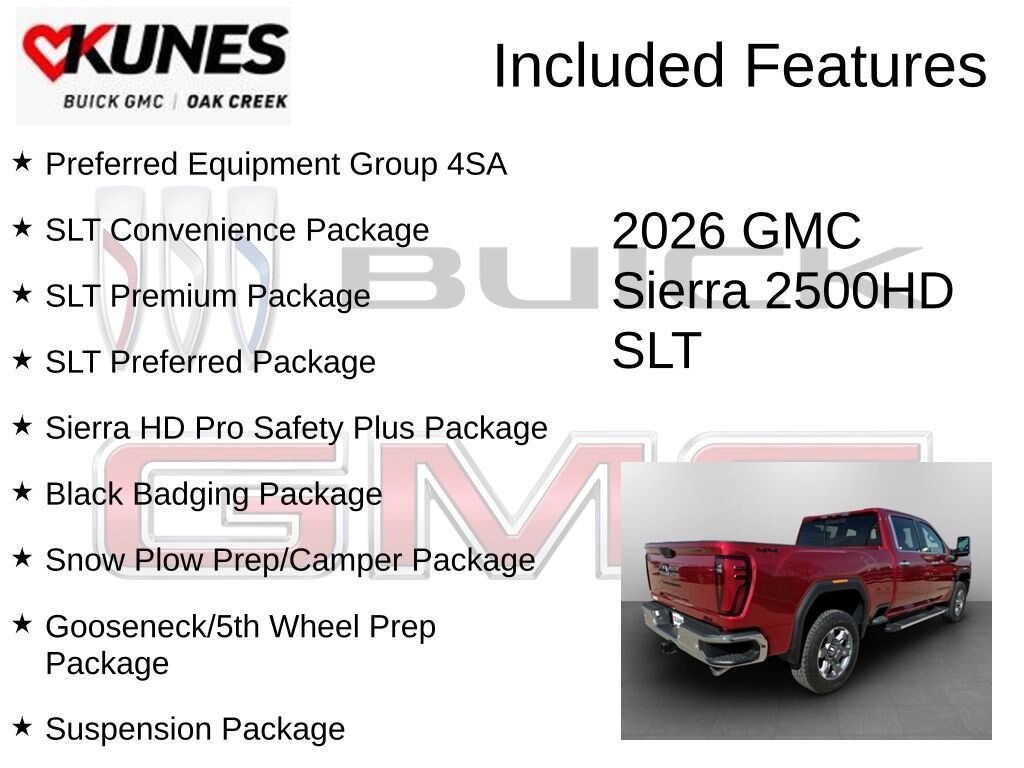 New 2026 GMC Sierra 2500 HD SLT Truck