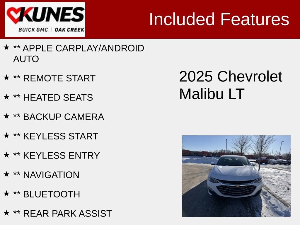 Used 2025 Chevrolet Malibu 1LT Sedan
