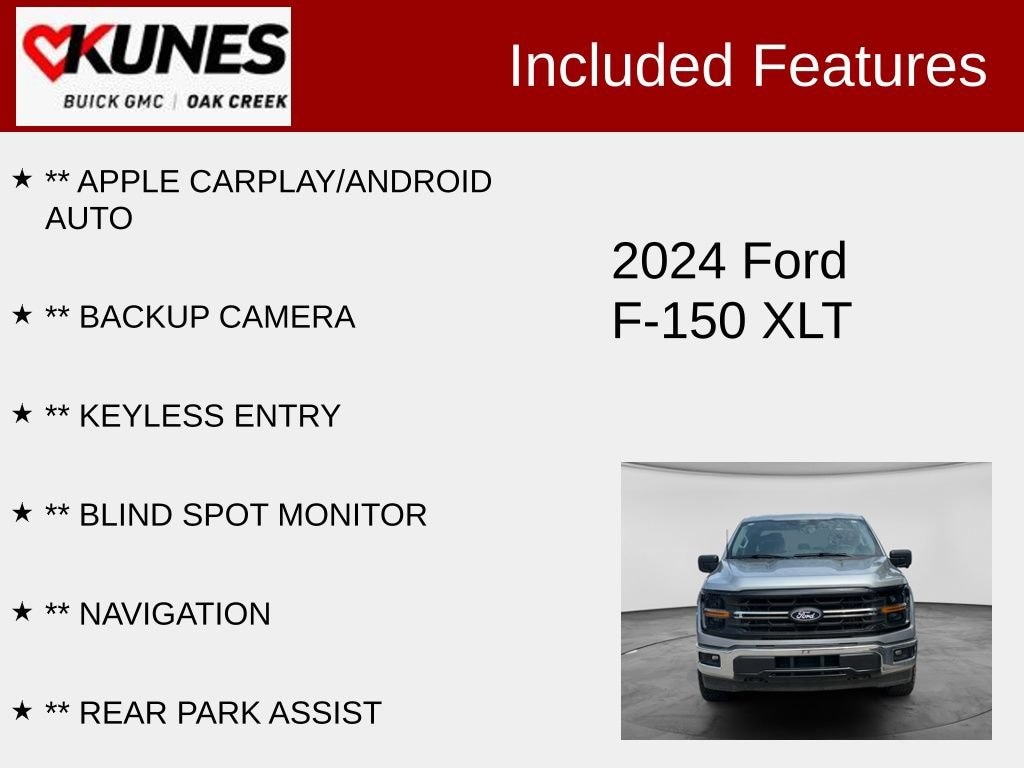 Used 2024 Ford F-150 XLT Truck SuperCrew Cab