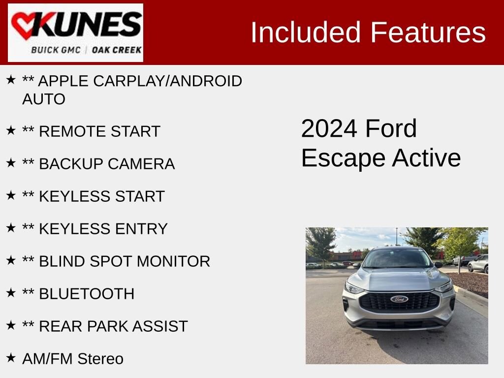Used 2024 Ford Escape Active SUV