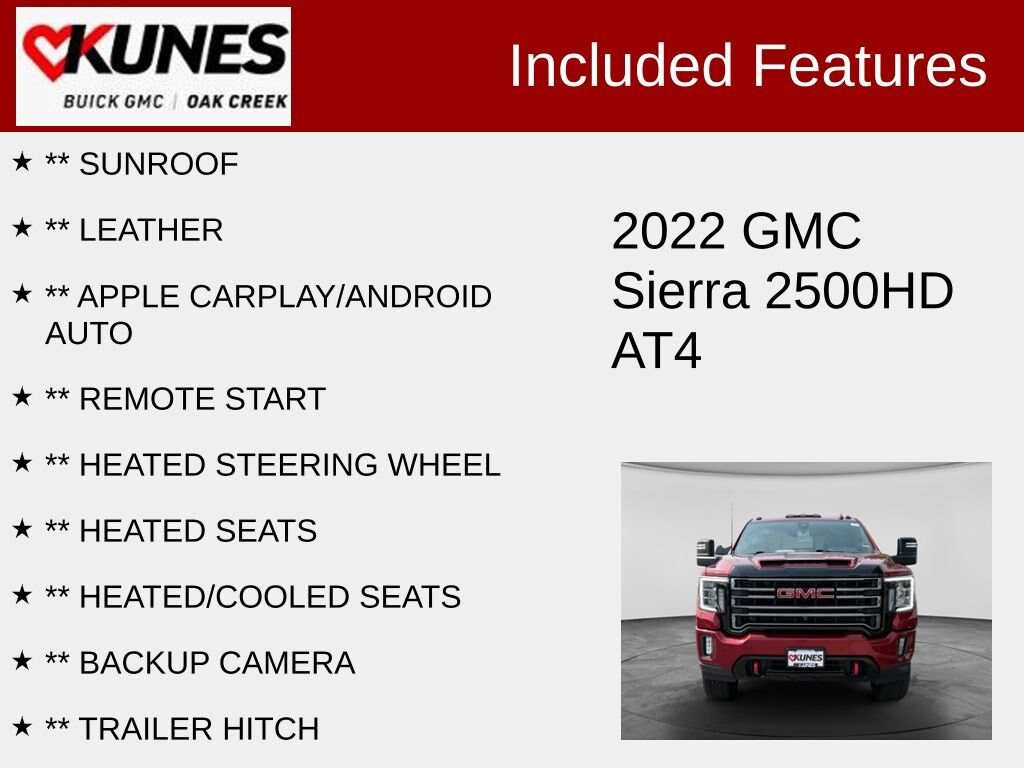 Used 2022 GMC Sierra 2500 HD AT4 Truck Crew Cab