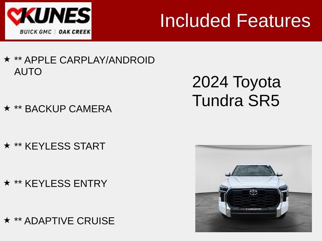 Used 2024 Toyota Tundra SR5 Truck CrewMax